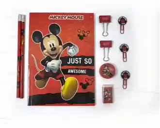Disney Mickey Stationery Set 10Pcs - Multi Color