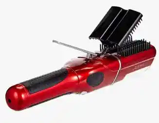 مجفف شعر لاسلكي من FASIZ باللونين الأحمر والأسود، يوفر طريقة مريحة وسريعة لتجفيف الشعر في أي مكان دون الحاجة للأسلاك