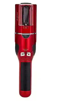 مجفف شعر لاسلكي من FASIZ باللونين الأحمر والأسود، يوفر طريقة مريحة وسريعة لتجفيف الشعر في أي مكان دون الحاجة للأسلاك