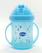 Bubbles  Baby's Plastic Straw Cup with Hands - Blue