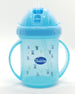 Bubbles  Baby's Plastic Straw Cup with Hands - Blue