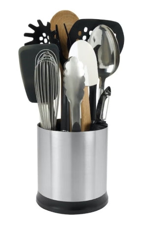 حامل أدوات المطبخ الدوار من أكسو مصنوع من الفولاذ المقاوم للصدأ لتوفير تنظيم فعال لأدواتك. خاماته المتينة تضمن استخداماً طويل الأمد، مع مظهر أنيق وعصري