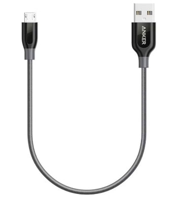 كابل شحن ونقل بيانات مايكرو USB من أنكير يوفر شحن سريع وموثوق مع نقل بيانات فعال. مصنوع من خامات عالية الجودة متينة ومقاومة للاستخدام الطويل.