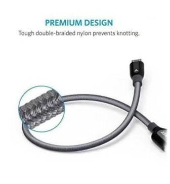 كابل شحن ونقل بيانات مايكرو USB من أنكير يوفر شحن سريع وموثوق مع نقل بيانات فعال. مصنوع من خامات عالية الجودة متينة ومقاومة للاستخدام الطويل.