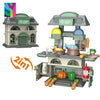 2-in-1 Playhouse & Kitchen Toy – 38 Pieces for Kids Ages 3+