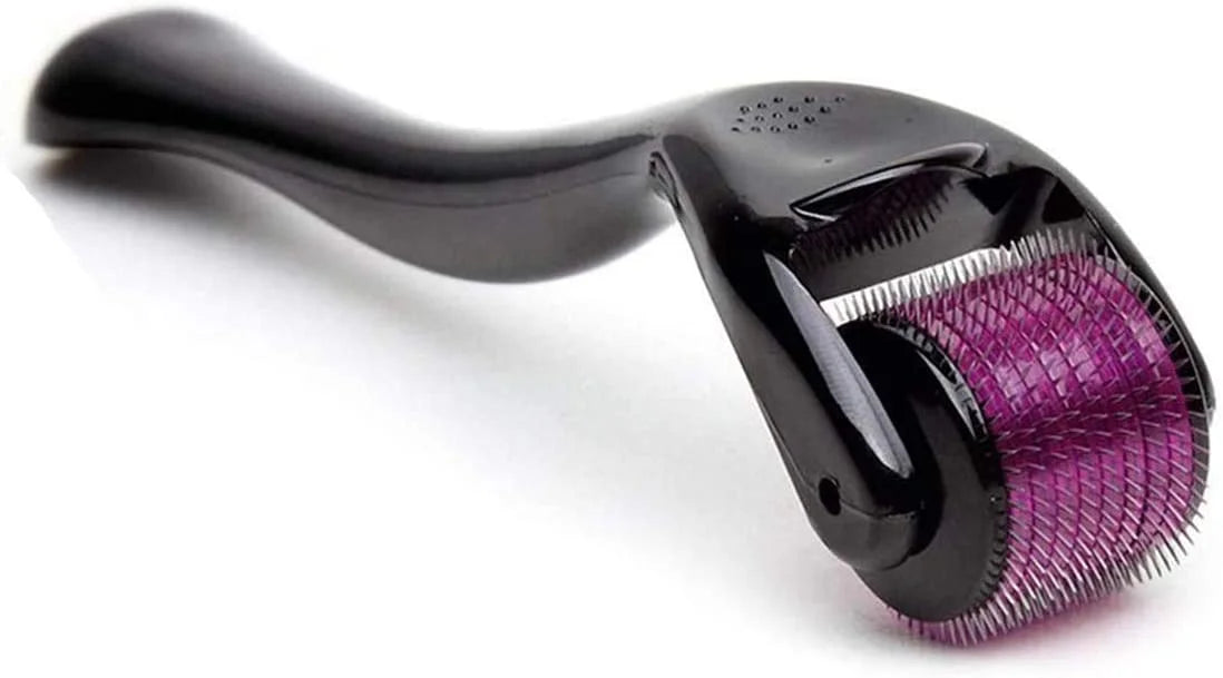 Derma SanBiz 0.5mm Derma Roller – 540 Titanium Needles for Hair Growth & Skin Rejuvenation