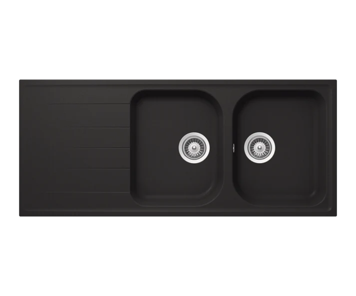 Viola D-200 Double Bowl Kitchen Sink – For 80 cm Cabinet, Dual Installation Option