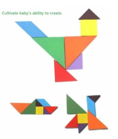 Generic Colorful Wooden Puzzle Set Made from durable, high-quality wood – Safqqa Egypt