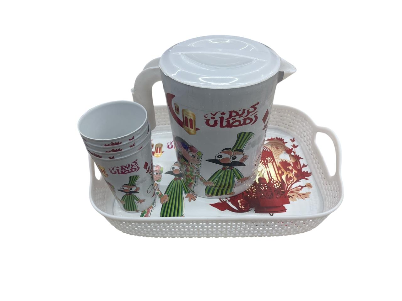 Elegant Ramadan Hospitality Set 4 Cups Inspired by Oriental Style (Different colors and shapes)