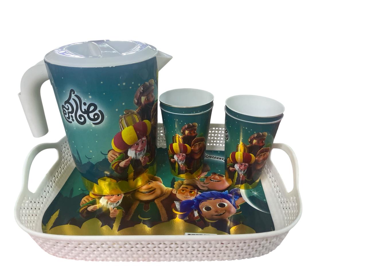 Elegant Ramadan Hospitality Set 4 Cups Inspired by Oriental Style (Different colors and shapes)
