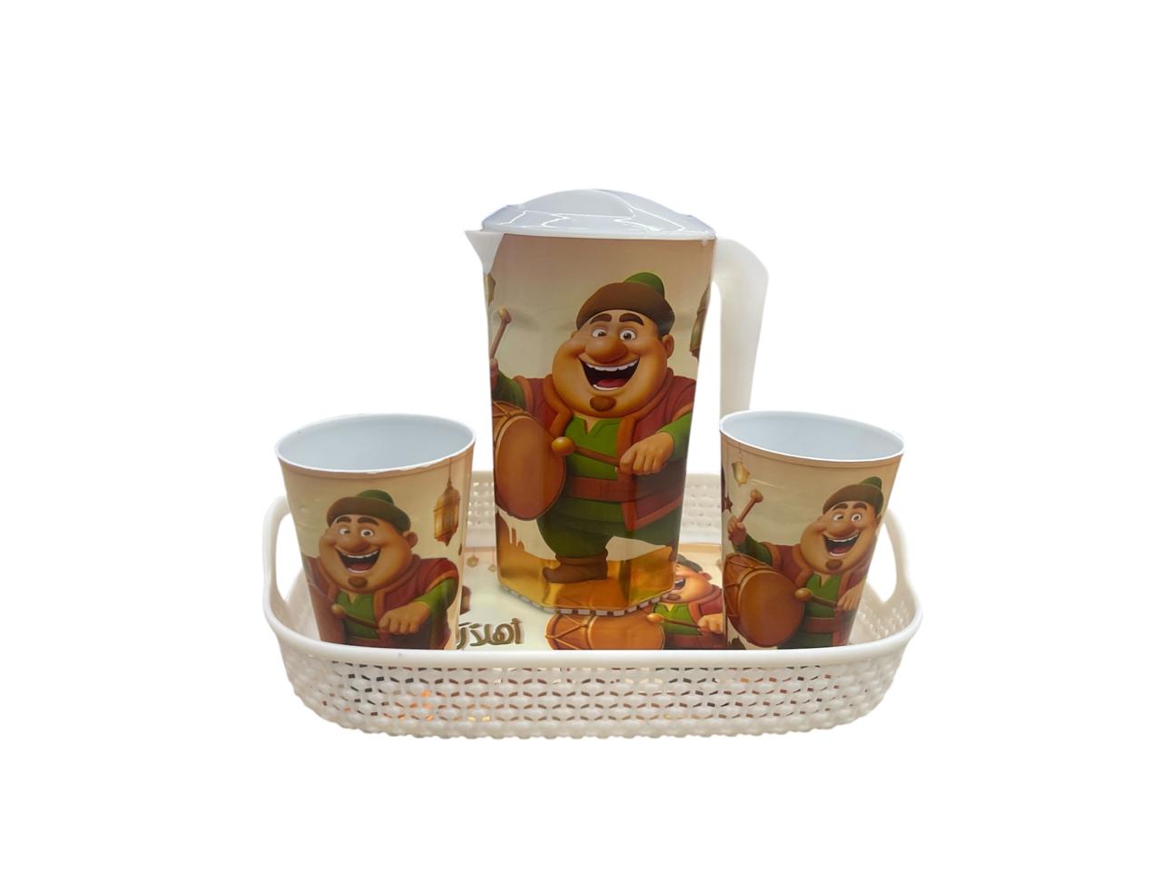 Elegant Ramadan Hospitality Set 3 Cups– Oriental Design (Different colors and shapes)