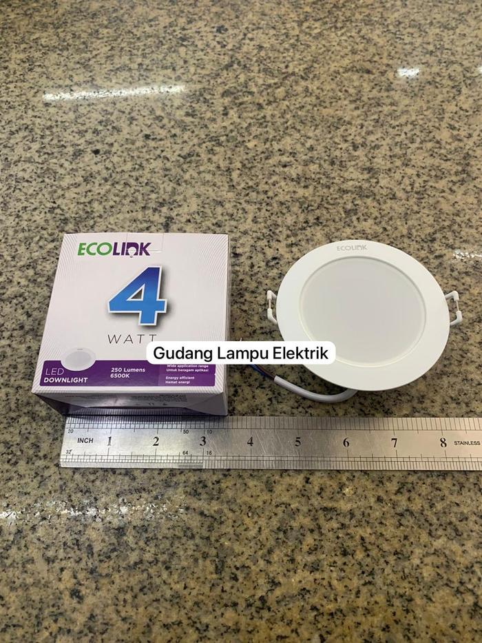 ضوء السقف ECOLINK EDL190b Led3 D80 4 واط 4w أبيض