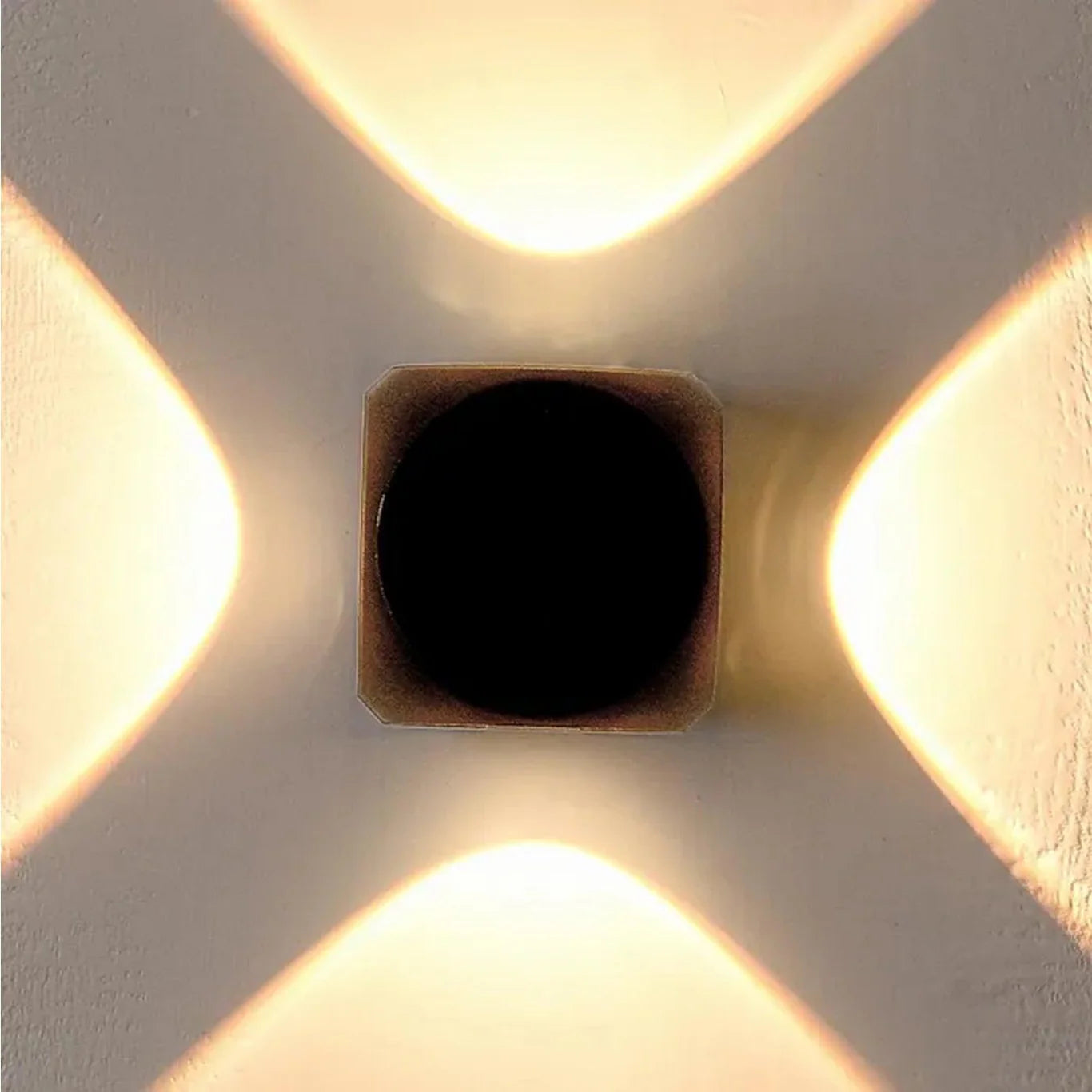 Golden Up & Down Wall Light – Warm Yellow Lighting