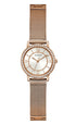 Guess Ladies  Analog Watch with White Dial and Stainless Steel Strap