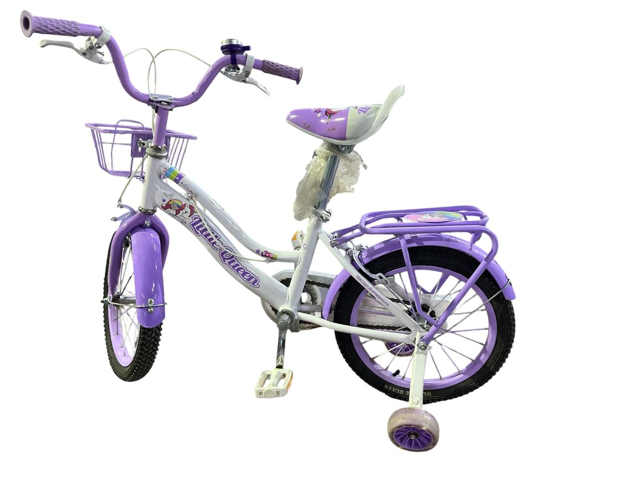 LITTLE QUEEN Kids Bike for Girls Mauve Scratch Condition