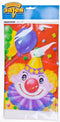 Party Clown Print Table Cover – 54 x 72 inch Multicolor Disposable Tablecloth