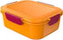 KARE M-Design Lunch Box with Bottle, 1.1 Litre/500 ml Capacity, Orange/Fuchsia