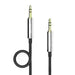 3.5mm Auxiliary Male To Male Audio Cable Black - Safqqa Egypt
