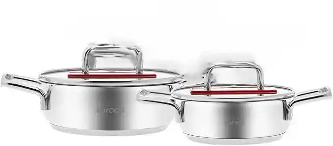 Karaca Steel Cookware Casserole Set 2 Pieces,