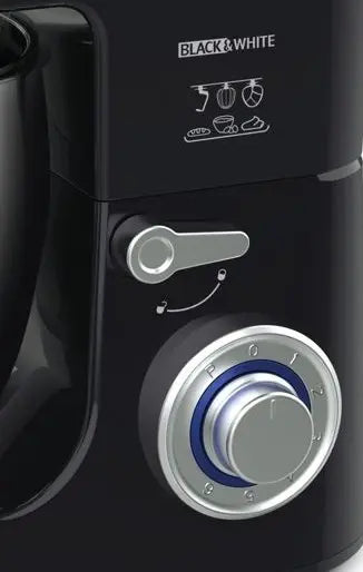 خلاط العجين من Black & White بقوة 1600 وات جهازًا قويًا وعمليًا في المطبخ يساعدك على خلط العجين بكل سهولة وكفاءة