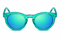 Chimi aqua Blue Lens Square Unisex Sunglasses - Transparent Blue
