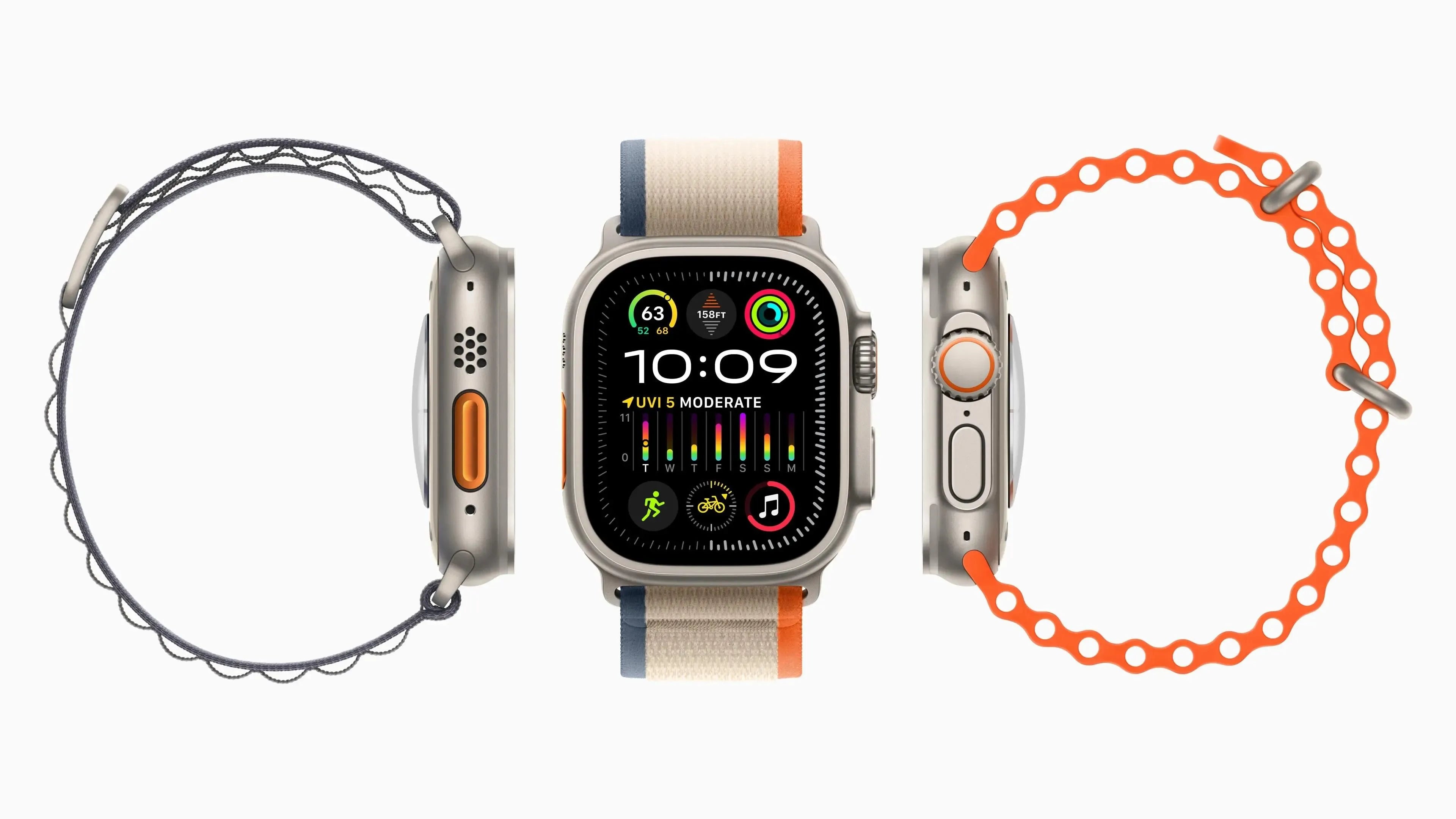 Telzil Ultra 2 Smart Watch - Multi Color, Orange, Unisex