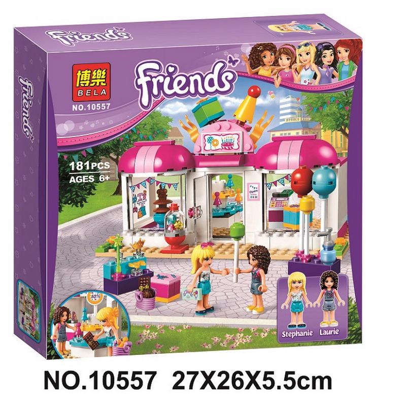 Bela Friends Heartlake Party Shop Model Building Blocks - Enlighten Figure Toy for Kids