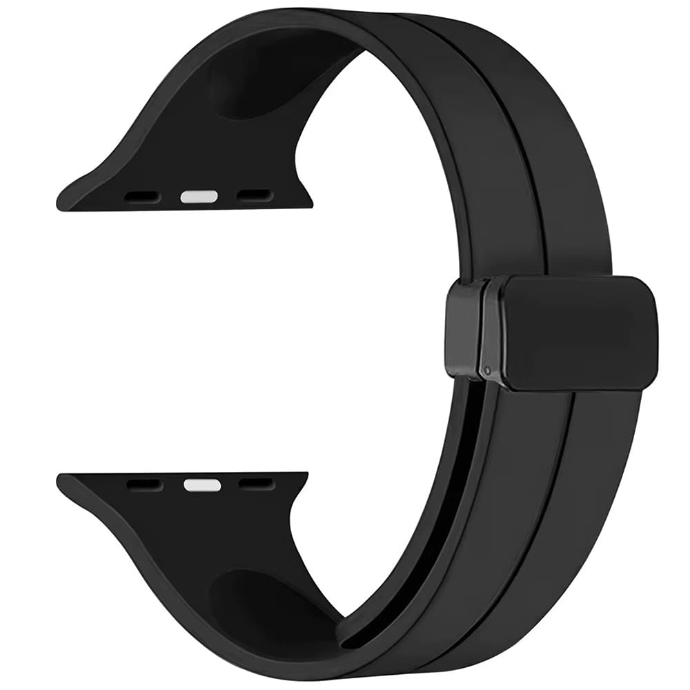 استيك ساعة سمارت ذكية ابل سيليكون مطاط مغناطيس لساعة اي واتش سيريس 9 8 7 SE 6 5 4 3 الترا