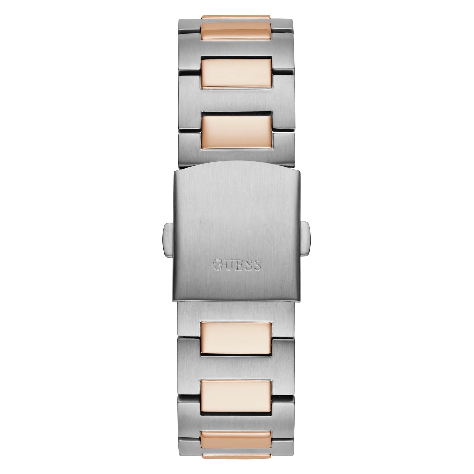 Guess Men’s Watch – Two-Tone Square Case with Stainless Steel Bracelet