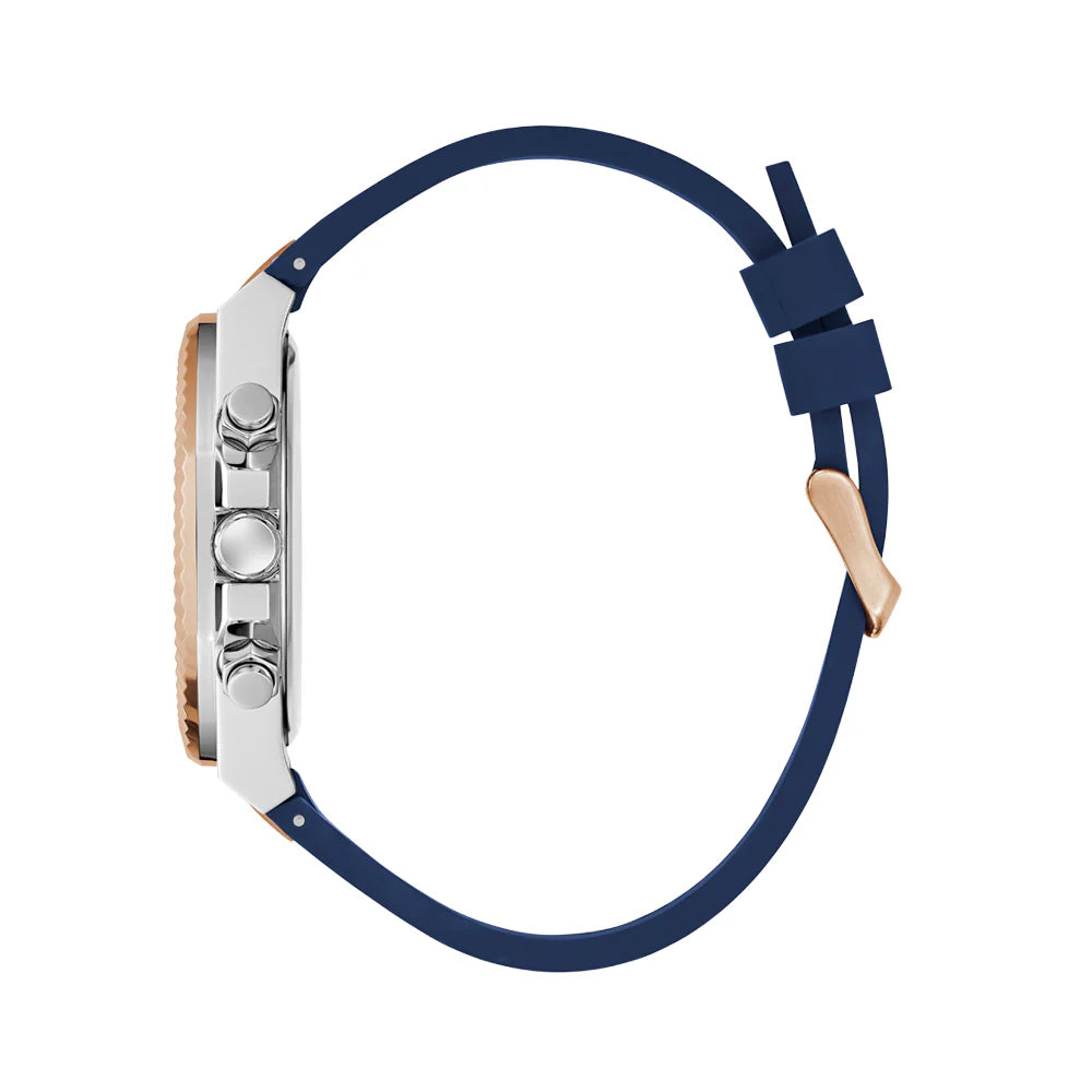 Guess Men’s Watch – Two-Tone Case Blue Dial Quartz