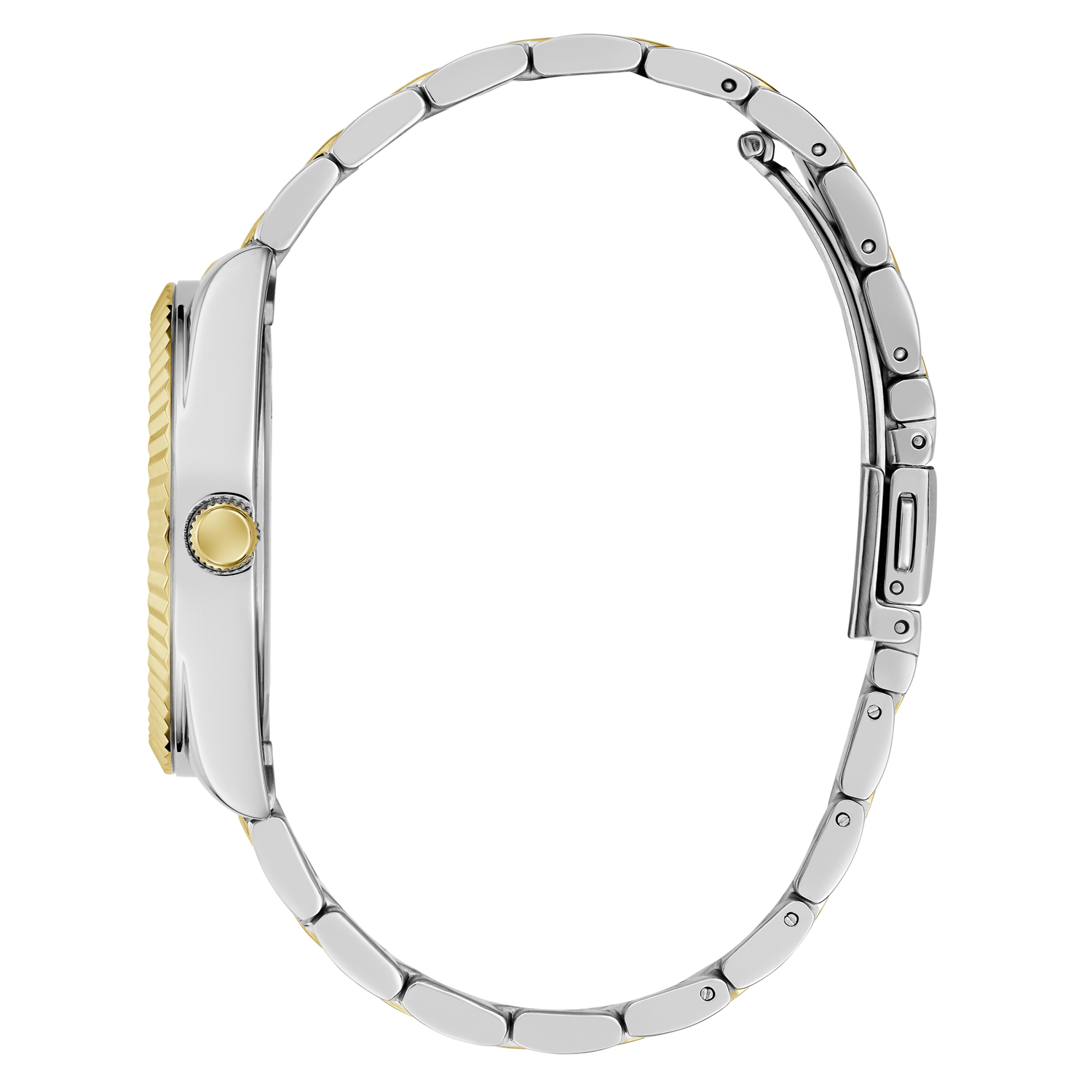 GUESS Ladies Two-Tone Day/Date Dress Watch