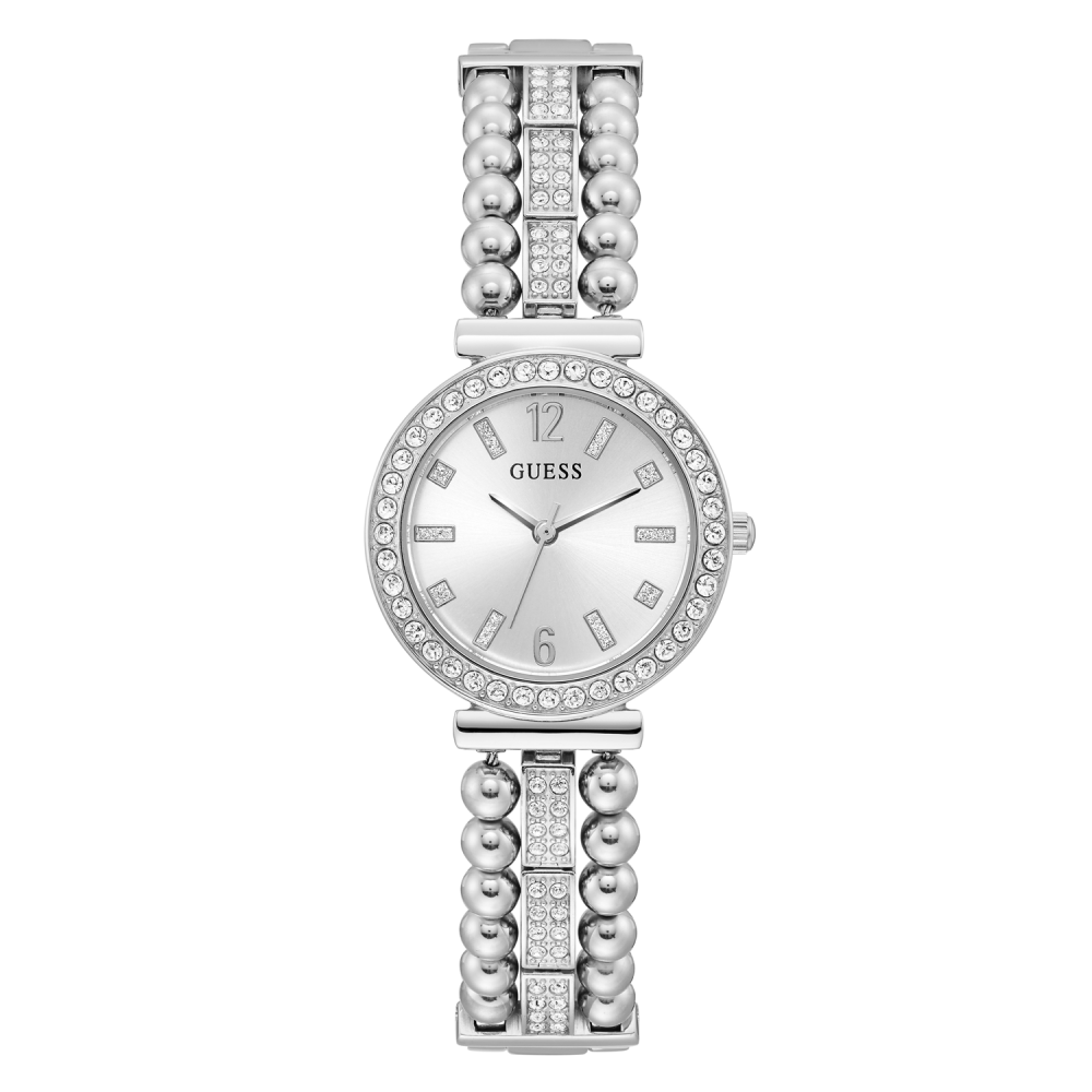 GUESS Women’s Gala Watch GW0401L3 – White Dial & Stainless Steel Strap – Safqqa Egypt