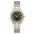 GUESS Two-Tone Stainless Steel Analog Black Dial Ladies Watch