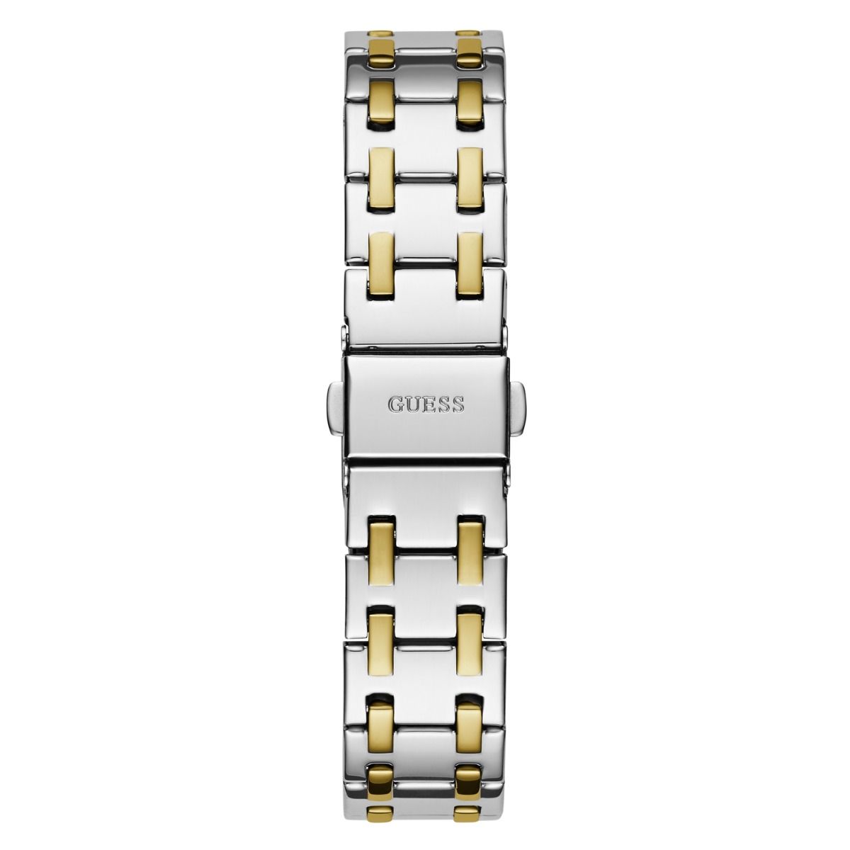 GUESS Two-Tone Stainless Steel Analog Black Dial Ladies Watch