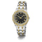 GUESS Two-Tone Stainless Steel Analog Black Dial Ladies Watch