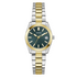 Guess Two-Tone Ladies Watch with Green Dial and Two-Tone Bracelet