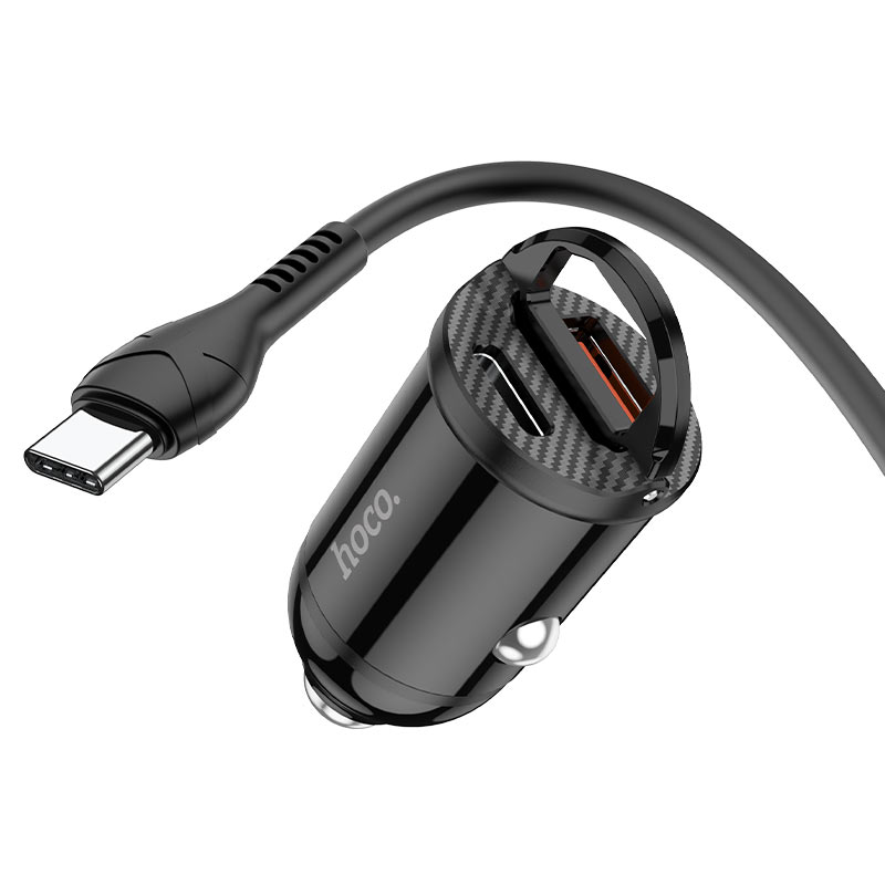 شاحن سيارة "NZ2 Link" PD30W+QC3.0 مع كابل