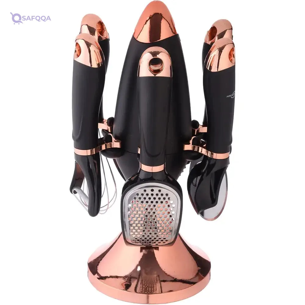 Flamer Kitchen Plastic Gadgets – Ribbed 7-Piece Set - Safqqa
