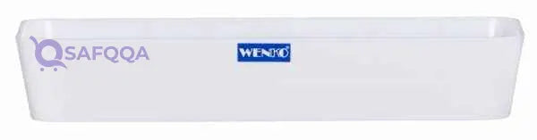 WENKO Shelf Slim, White, 24 X 10 X 4 cm - Safqqa Egypt