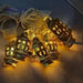 Ramadan Decorative Lantern Copper Branches – 10 Pieces, 3 Meter Length - Safqqa