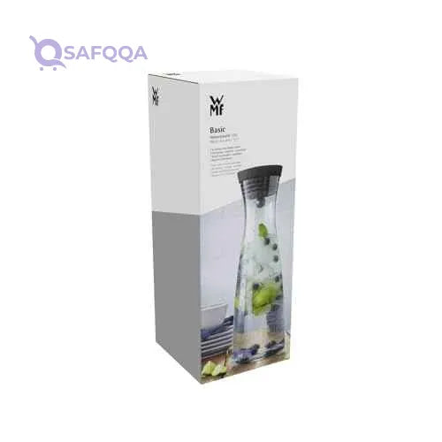 WMF Basic 1.5L Water Decanter – Elegant Glass & Cromargan Stainless Steel with Close-Up Stopper - Safqqa