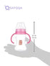 Pink & Blue Premium Feeding Bottle with Handle, 240 ml - Safqqa