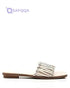 Dejavu Transparent Strapped Flat Slippers - Safqqa Egypt
