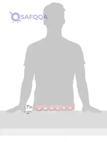 Bager Heart Plastic Hanger  1  Pieces, 6 Rings Each - Safqqa