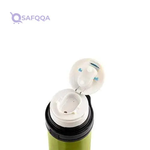 La Vita - thermos stainless steel 1.00 liter mitac gold with handle & deluxe belt - Safqqa