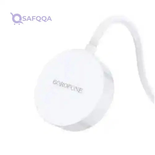 Borofone BQ13 wireless charger for iWatch - white, USB - Safqqa Egypt