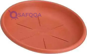 Bama Round Saucer, 20114, Red Brown, Plastic - Made In Italy - Safqqa Egypt
