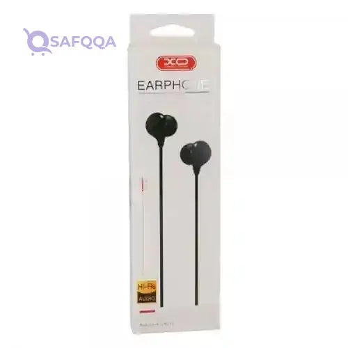 XO EP16 Wired Vacuum Headphones With Microphone - Black - Safqqa