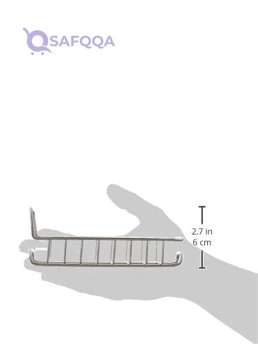 Black Bear Rectangular stainless steel soap dish with plastic fastener (17.5 * 10 * 6.5 cm) - Safqqa