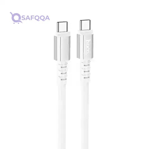 Hoco X85 Strength Silicone Fast Charging & Data Transmission Cable (60W – 3A – 1M) – USB-C to USB-C - Safqqa